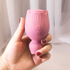 Licking & Suction Rose Vibrator